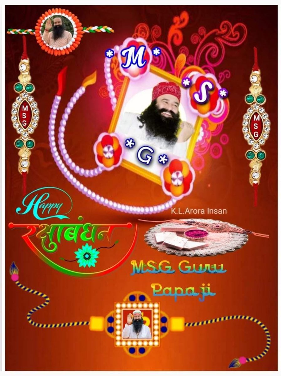 msohi95's tweet photo. The festival of #RakhshaBandhan is a sacred festival, which is associated with the sacred relationship of love between brothers and sisters. Saint Gurmeet Ram Rahim Ji teaches people to be loyal and responsible towards the relationship. https://t.co/9rfISpuL2v
