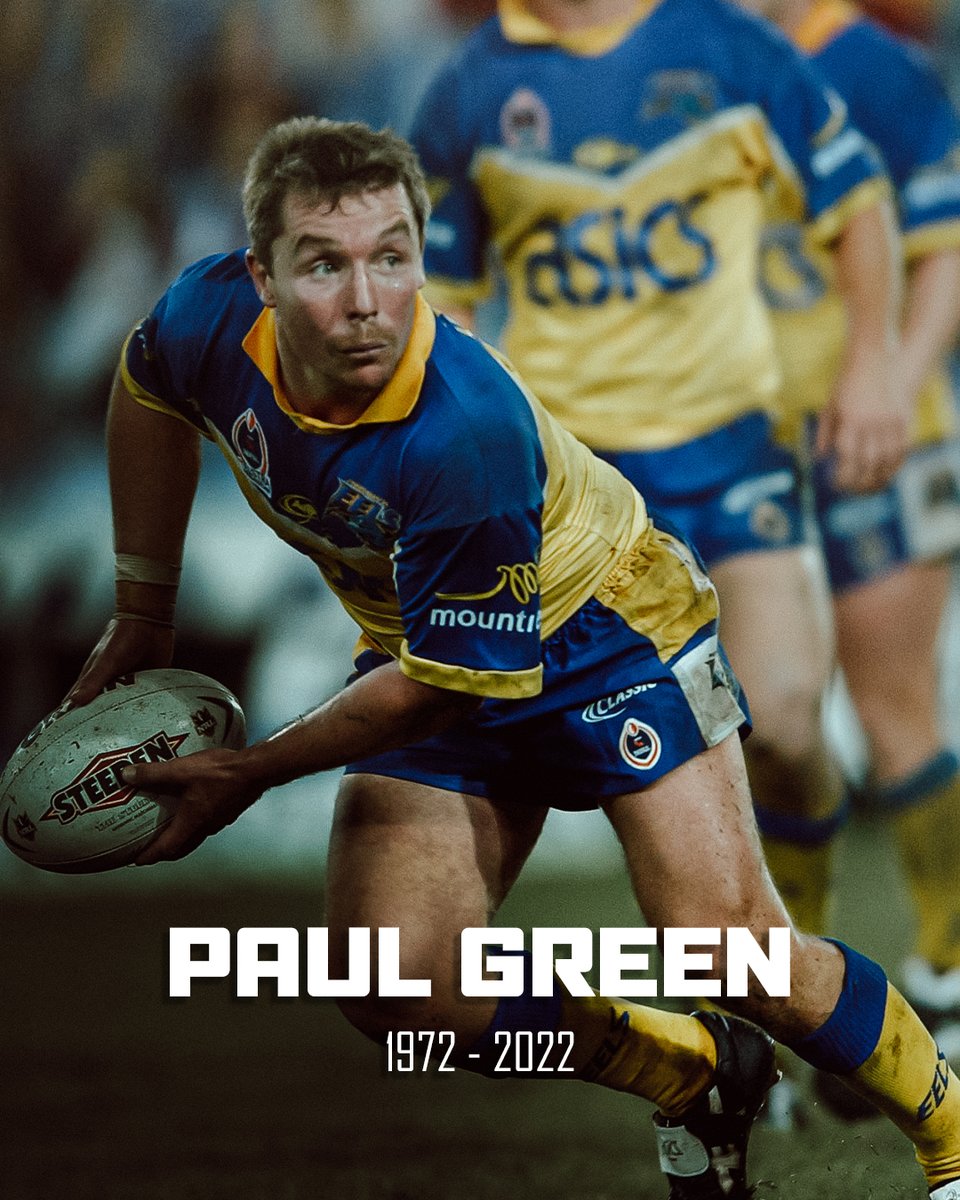 TheParraEels's tweet photo. We are deeply saddened by the passing of Eel #646 Paul Green. Our thoughts are with his family, friends, and colleagues for their loss 🙏

Rest in Peace to a great man, player &amp; coach 💙 https://t.co/4NdGKPqrVY