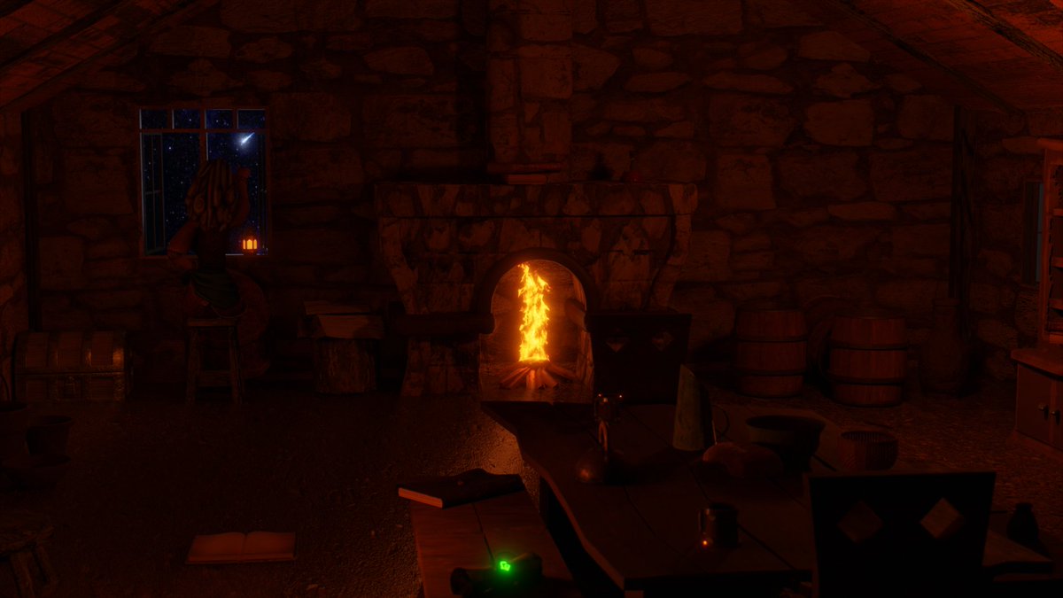 OjamaArt's tweet photo. Was not able to sleep and with no reference or thought process, I mocked up this shot. 
Is there anything to make this better? I kinda hit a roadblock after being awake whole night 😴😴😴💤💤😪
#blender #RandomThoughts #needhelp #3dart #3dartwork #firesimulation https://t.co/ZmqY9R9oB1