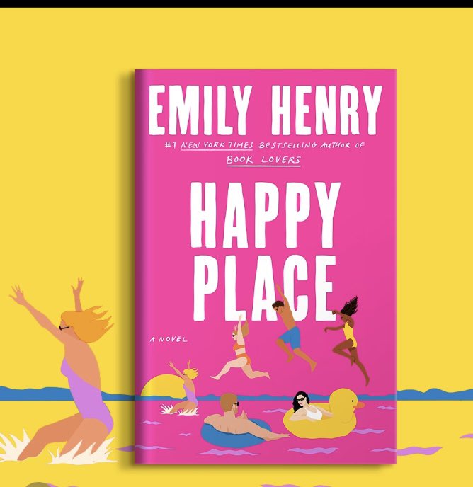 BarnesNSalem's tweet photo. #justrevealed the cover of the next #emilyhenry novel. Coming 4.25.23 While you wait for your #happyplace to arrive, catch up on her previous titles or check out one of Emily’s picks #thistimetomorrow from #emmastraub #beachreads #BNSpired #BNSalem #booklovers https://t.co/IyGMjxsu9O