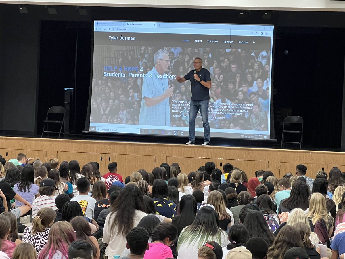 DMMSASB's tweet photo. Thank you @moretyler for coming today and sharing your message, “We need each other”.  @McElhinneyMS @asbadvisor https://t.co/JznknmmT7I