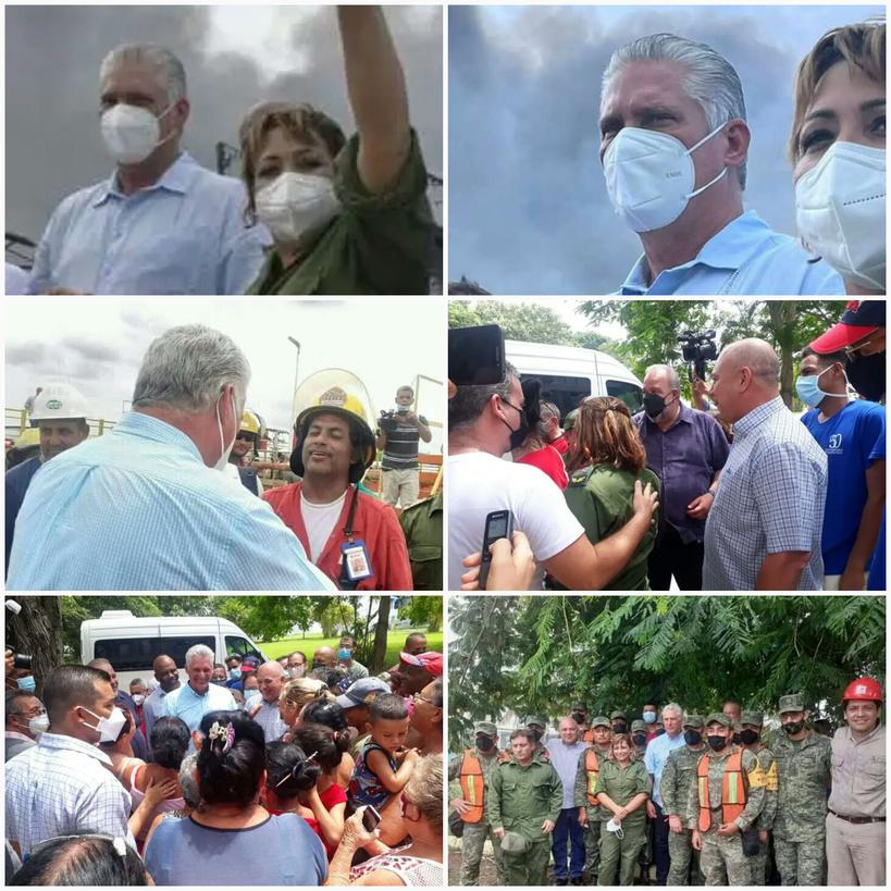 Hoy tenemos una #Cuba más unida, más fuerte y más solidaria. #FuerzaMatanzas #FuerzaCuba.