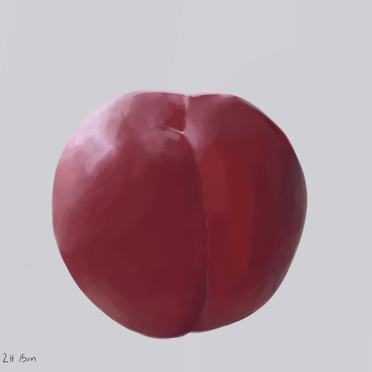 the reference was a peach but this is a drawing of a plum
#art #artist #plum #fruit #lifedrawing #drawing #digitalart