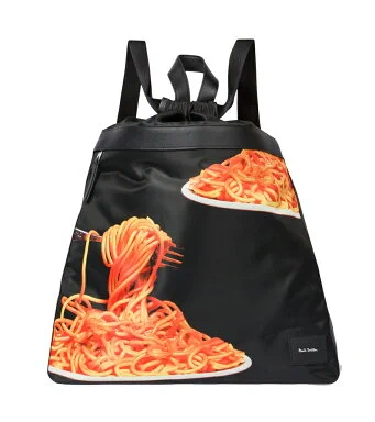 やだ…欲しい…ポールスミス(PAUL SMITH)スパゲッティ リュックサック ドローストリング バックパック/ポールスミス50周年記念限定 パスタ柄 ナポリタン柄 MEN BACKPACK SPAGHETTI [楽天]  #RakutenIchiba 
