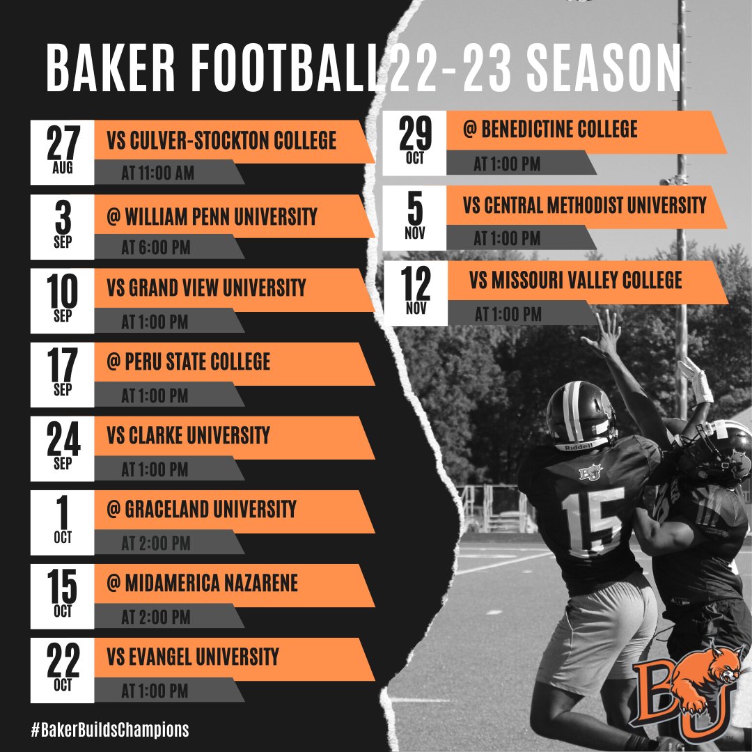 Baker University Football tweet media