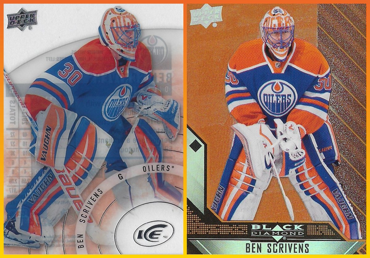 HeroesofCrease's tweet photo. Color coordination is the name of the game for today's edition of #SickSetups!
@ben_scrivens will forever be remembered for his #NHL record 59 save shutout on January 29, 2014. That same season he utilized this mask and this Vaughn gear set, with an on-point Oilers color scheme. https://t.co/jkLsjI80un
