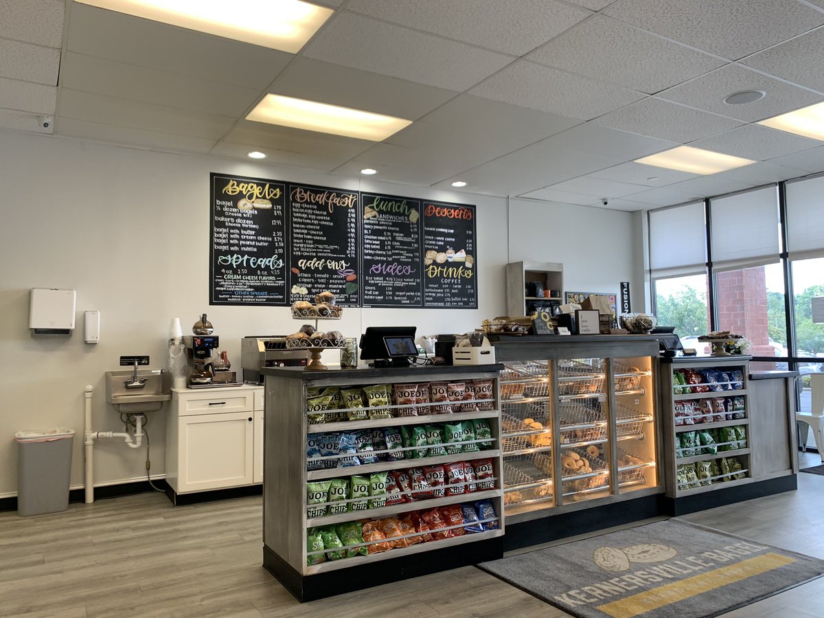 shermski67's tweet photo. Thanks again to the @kvillechamber21 and the local restaurants and businesses for supporting our schools!  #eatingforeducation #toohottocook @wsfcs @SedgeGardenES #kernersvillebagel #giadas https://t.co/wmb0xPW3yu