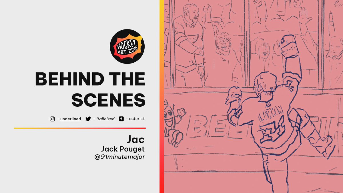 BEHIND THE SCENES ✨ 

Take a sneak peek and see what our artists have been up to behind the scenes! Here we’ve got a snippet from Jac. 

Find out more about Volume 1 of the zine on our carrd. Link in bio.

#hockeyartzine #artistspotlight #hockeyart #hockey