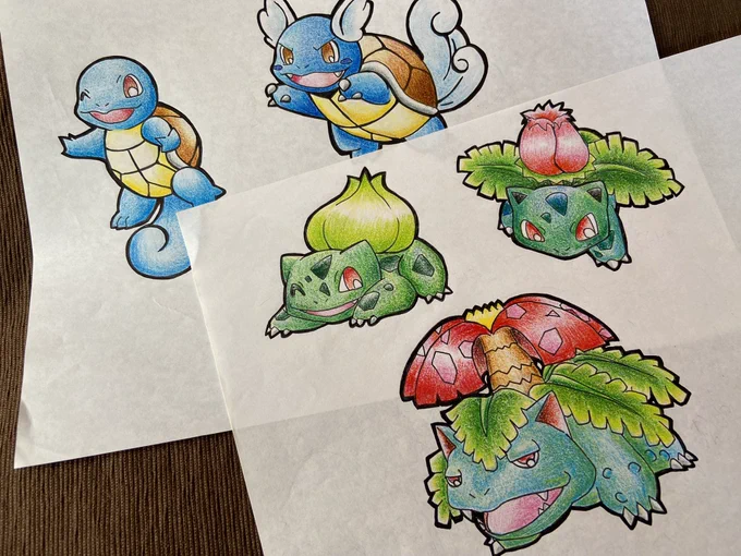 16歳?くらいの時に描いてたポケモンイラスト出てきました 
