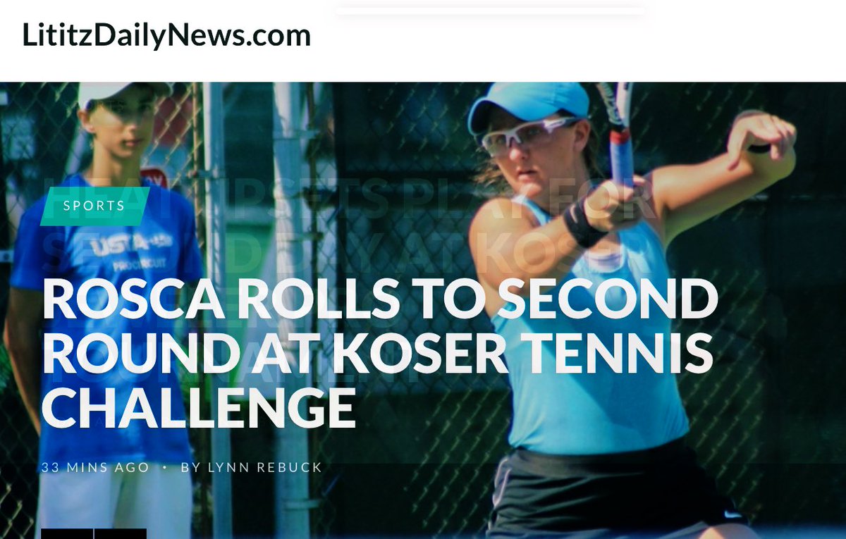 Christina Rosca Rolls into Second Round at $100,000 Koser Jeweler Tennis Tourney 🎾💍🎾💍🎾💍🎾Story—&gt;tinyurl.com/2rn7836s #tennis #kosertennischallenge #lititzdailynews #protennis #womenstennis #wta #usta