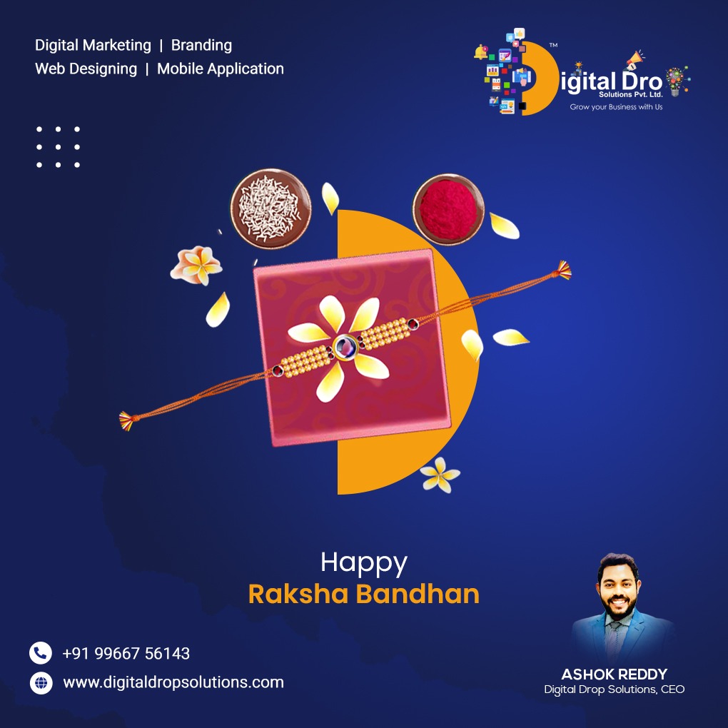 Digitaldrop2's tweet image. Happy Raksha Bandhan

Contact for Corporate Branding Promotions &amp;amp; IT Support : 
📞9966756143 
 🖱  Digitaldropsolutions.com

#happyrakshabandhan  #happyrakshabandhan2022 #rakshabandhan #rakhi2022 #rakhi #rakhigifts #rakshabandhan2022 #rakhispecial