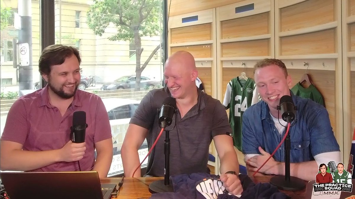 PracticeSquadTO's tweet photo. The Practice Squad EP. 2 is LIVE! The guys sat down with die-hard Denver Broncos fan, Jonah Goodman, to talk some Broncos and gave predictions for the NFL Honors. (With some sub-par gambling advice)

Jordan and Henry wrapped up the show with their boldest takes of the offseason! https://t.co/URxzC4dLIK