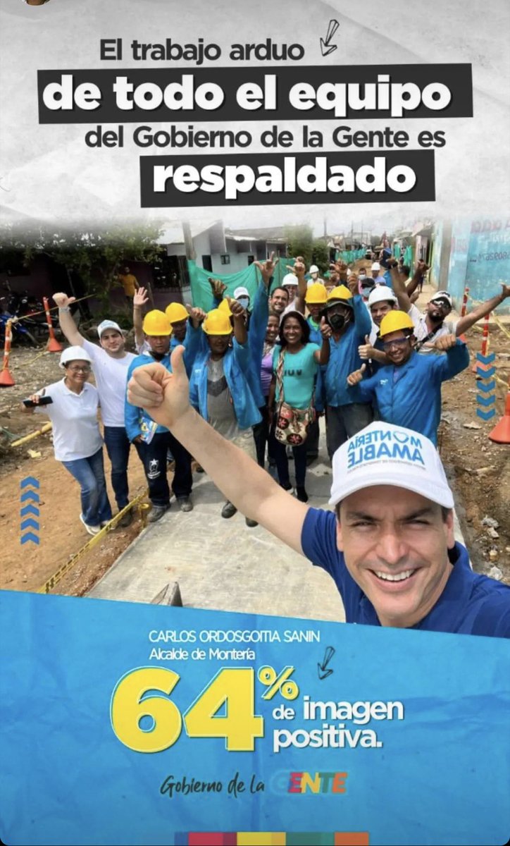 oscarrodrilo's tweet photo. El “Gobierno de la Gente”, con las obras del presente para labrar el futuro incluyente de un Pueblo decente e inteligente. ⁦@monterialcaldia⁩ ⁦@caordosgoitia⁩ ⁦@davidbarguil⁩ ⁦@kerguelenhugo⁩ ⁦@martinlucca21⁩ 🇨🇴💪 https://t.co/VqBsoiQ4oP