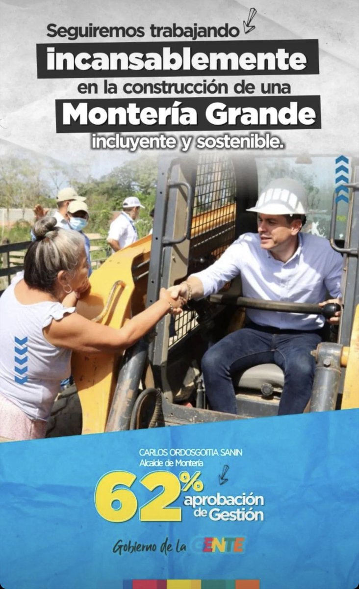 oscarrodrilo's tweet photo. El “Gobierno de la Gente”, con las obras del presente para labrar el futuro incluyente de un Pueblo decente e inteligente. ⁦@monterialcaldia⁩ ⁦@caordosgoitia⁩ ⁦@davidbarguil⁩ ⁦@kerguelenhugo⁩ ⁦@martinlucca21⁩ 🇨🇴💪 https://t.co/VqBsoiQ4oP