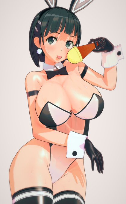 暑いから🍦が捗るね😘🐇 