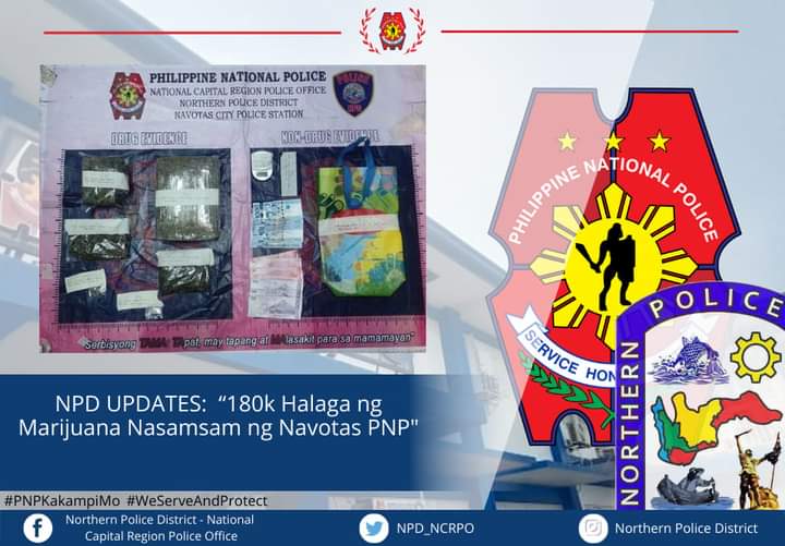 NPD_NCRPO's tweet photo. NPD UPDATES: “180k Halaga ng Marijuana Nasamsam ng Navotas PNP"

#WeServeAndProtect
#TeamNCRPO 
#TeamNPD 
#WeDareWeCare 

https://t.co/SmhesMWGC1 https://t.co/oOSJgpWXtd