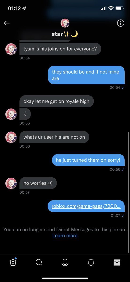kumaskum__'s tweet photo. dont trade this person !
i traded my lucky20 for 2k and i went first ! only for them to leave after https://t.co/ZinEIqaVl8