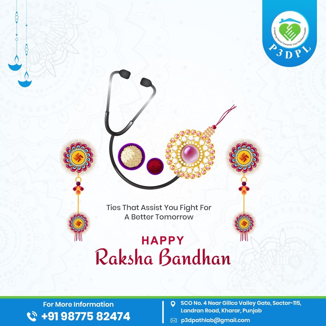 3d_path's tweet photo. May the festival of Raksha Bandhan add more sweetness &amp; strength to our lives, in that spirit we wish you all a very Happy Raksha Bandhan.
#radiology #ultrasound #pathology #dietconsultation  #rakshabandhanspecial #rakshabandhan2022 #diagnosticcentre #punjab3dultrasoundandpathlab https://t.co/TY4fWAW6uI
