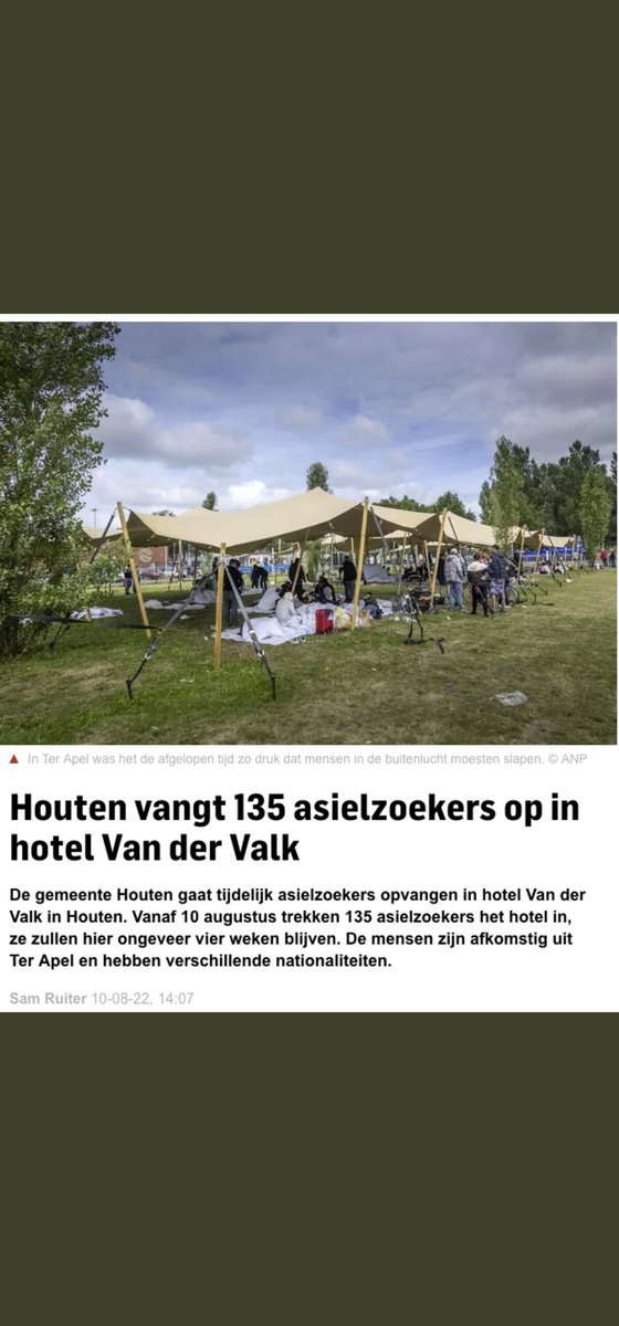 Deze gelukzoekers krijgen in ieder geval de ultieme inburgering met het welbekende kersje op de appelmoes. 
Denken ze nou echt dat er over vier weken wel een plekje is in een AZC?
#volisvol #asielinfarct #somsishetgewoongenoeg