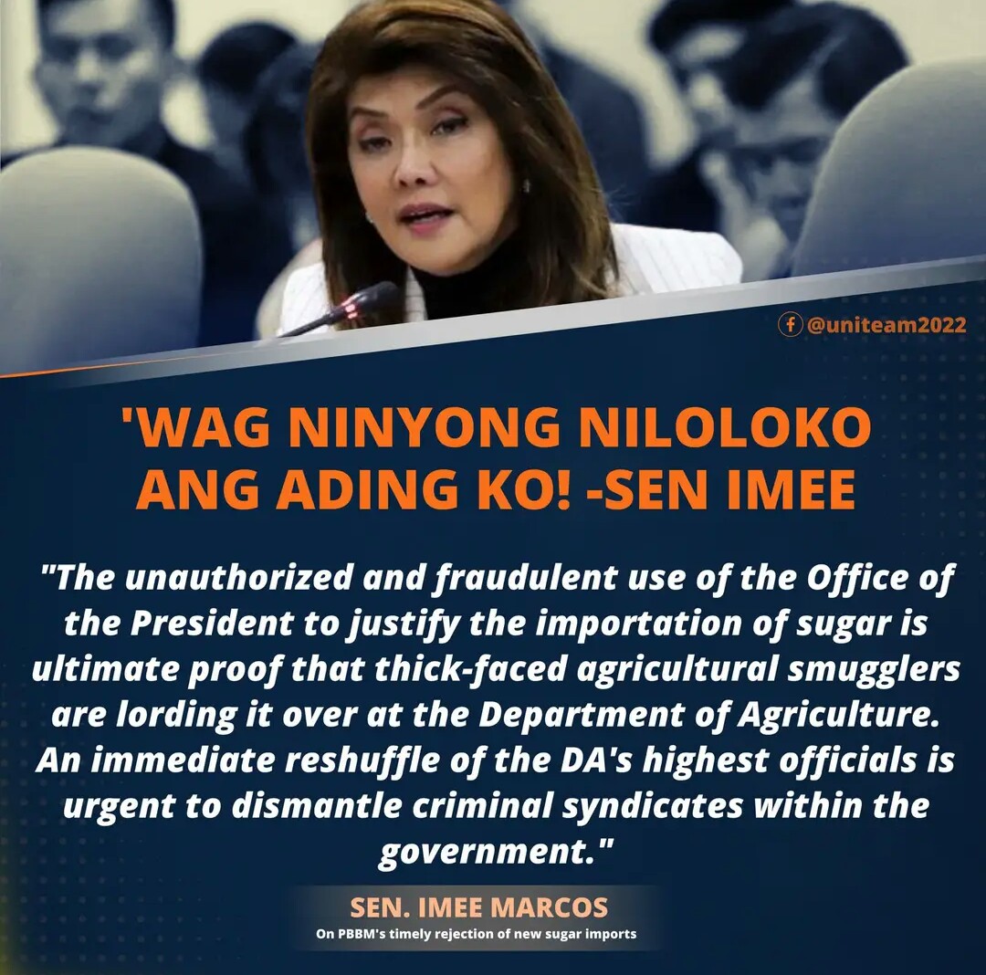 RODGXVI's tweet photo. Balasahan sa DA..Pambansang Ate Manang Sen. Imee Marcos. ✌❤ https://t.co/MmRU80d05J