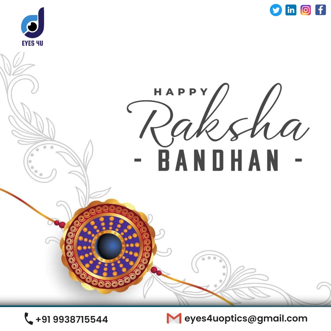 Eyes4uOptics's tweet photo. Happy Raksha Bandhan from Eyes4U! Give your siblings the perfect pair of glasses to protect their eyes and sweeten their styles with trendy looks! 

#Eyes4U #HappyRakshaBandhan2022 #RakshaBandhan https://t.co/0Gks97hj0o