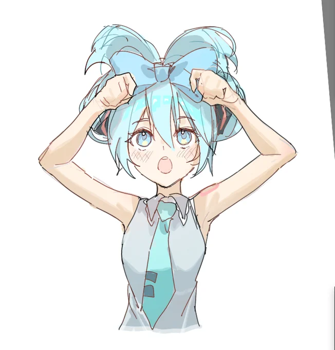 簡単に色塗ったシナミク 