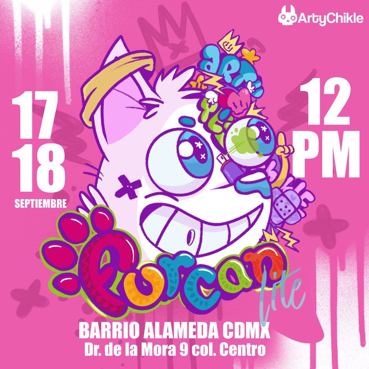 FurCanPuebla's tweet photo. Estamos muy emocionados de anunciar un nuevo evento para ustedes. En Ciudad de México, presentamos la primera edición de #FurcanLite con nuestros amigos Arty &amp; Chikle
2 días llenos de actividades, conferencias, venta furry, nuestra tradicional Piñata y muchas cosas más! GRATIS! https://t.co/FVvfx6eFP4