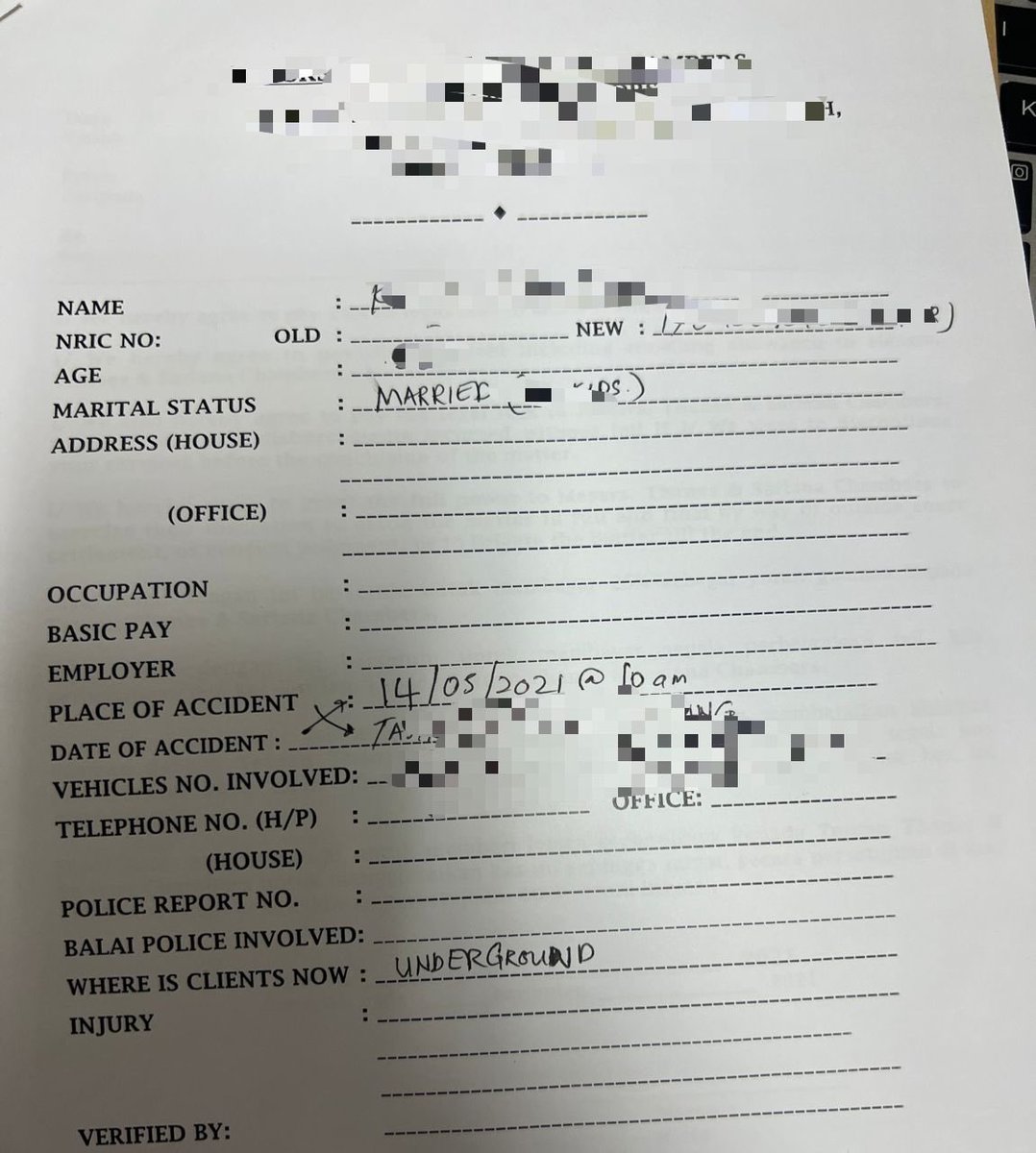 tharspresso's tweet photo. I encountered how this client wrote that his brother who is deceased is IN UNDERGROUND in the warrant to act form 😂. Something to laugh at........ https://t.co/DIP1nlJ6Kp