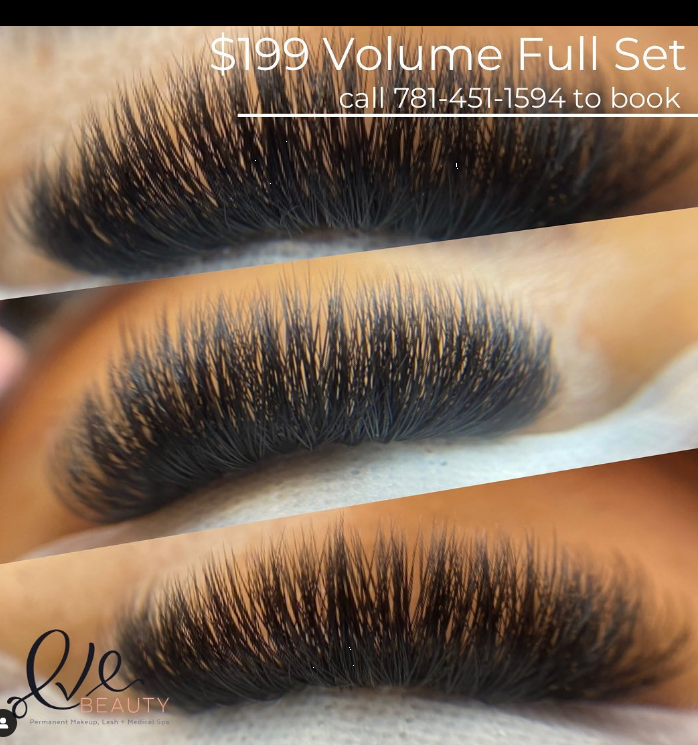 😍 $50 off Volume Full Set!  Book your Volume Full Set in the month of August for $199 (originally $250)! Book online at evebeautyma.com ❤️
💋Permanent Makeup, Lash, and Medical Spa
🖥 Website: evebeautyma.com
📍Location: 556 Salem St. Wakefield, MA 01880