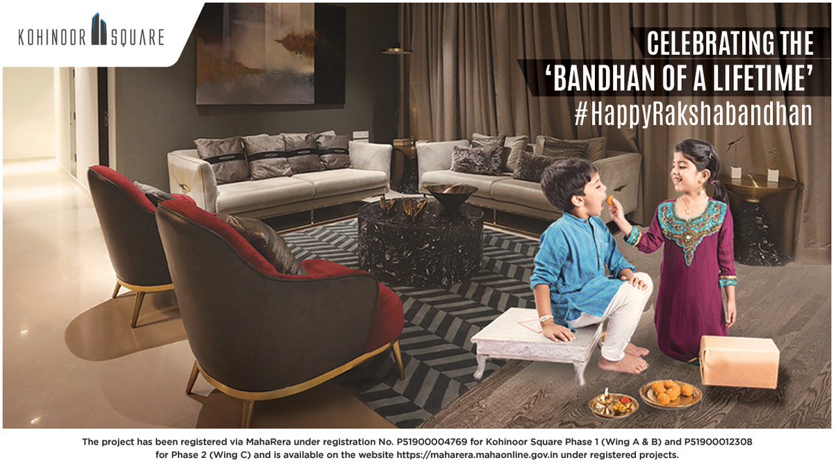 kohinoor_square's tweet photo. The love of siblings and the comfort of family makes every house feel like home! 
Kohinoor Square wishes you a very Happy Rakshabandhan!

Call now: 8657413158

#Kohinoorsquare  #DadarisUpgrading #Dadar #Dadarmumbaikar #Residential #Commercial #Rakshabandhan  #Luxuriousproperty https://t.co/BoRQ2oTBEP