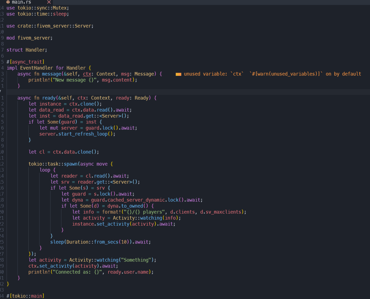 cyntaax's tweet photo. Hmmm, super happy with neovim+astrovim as a code editor. The language server is very responsive and overall the fastest coding experience I've used... Time to become a super nerd? #rustlang https://t.co/2UAURWIGmB