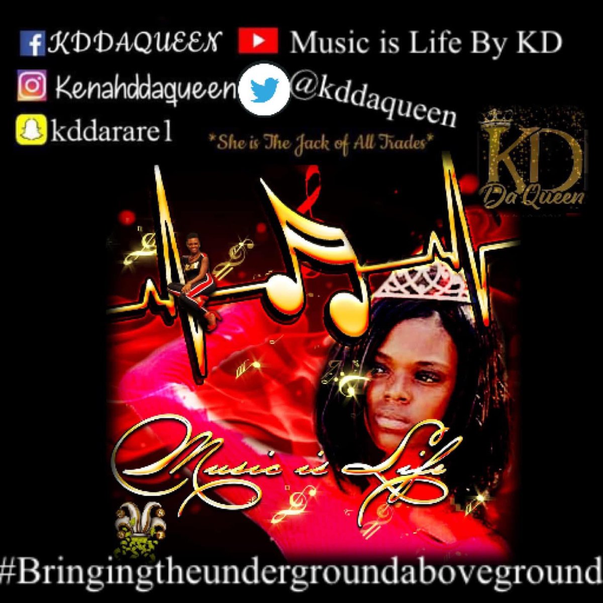 KDDAQUEEN1's tweet photo. Listen to Bringing the Underground Above Ground  on @anchor https://t.co/CXmXQTloXf 

#fyp #podcasting #newmusic #undergroundtalent #hiphop #southernsoul #Allgenreswelcome #foryou https://t.co/oefGHT0g9s