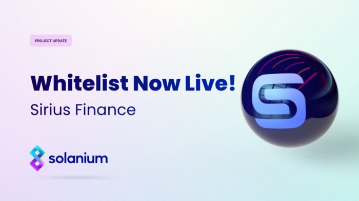 Your Votes have gone through! <a href="/Sirius_Finance/">Sirius Finance｜Building</a> Whitelist is now LIVE on Solanium!

Invested by <a href="/AstarNetwork/">Astar Network</a>
 We are proud to bring Sirius Finance as our first Polkadot project to our community! 

Whitelist here➡️solanium.io/project/sirius…

IDO Guidelines➡️link.medium.com/8f7l70fOnsb