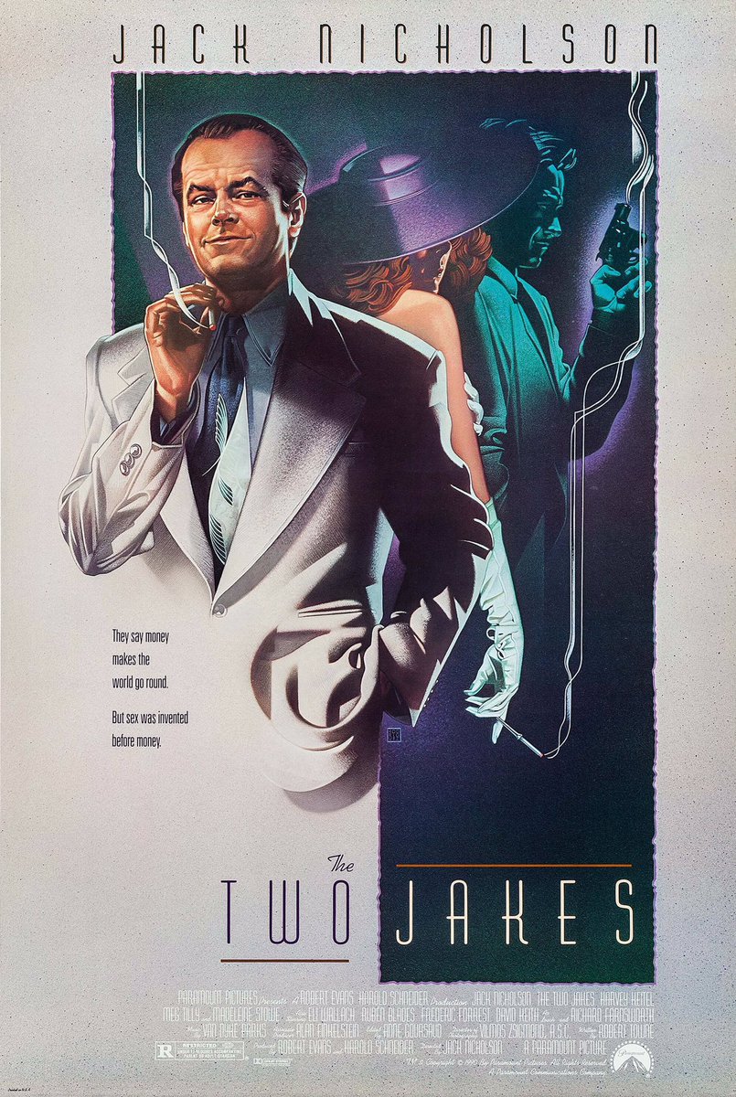 FilmNewsNos's tweet photo. 🎬MOVIE HISTORY: 32 years ago today, August 10, 1990, the movie ‘The Two Jakes’ opened in theaters!
#JackNicholson #HarveyKeitel #MegTilly #MadeleineStowe #EliWallach #RubenBlades #FredericForrest #DavidKeith #RichardFarnsworth #TraceyWalter #JoeMantell #JamesHong #PerryLopez https://t.co/bjK4n8hTas