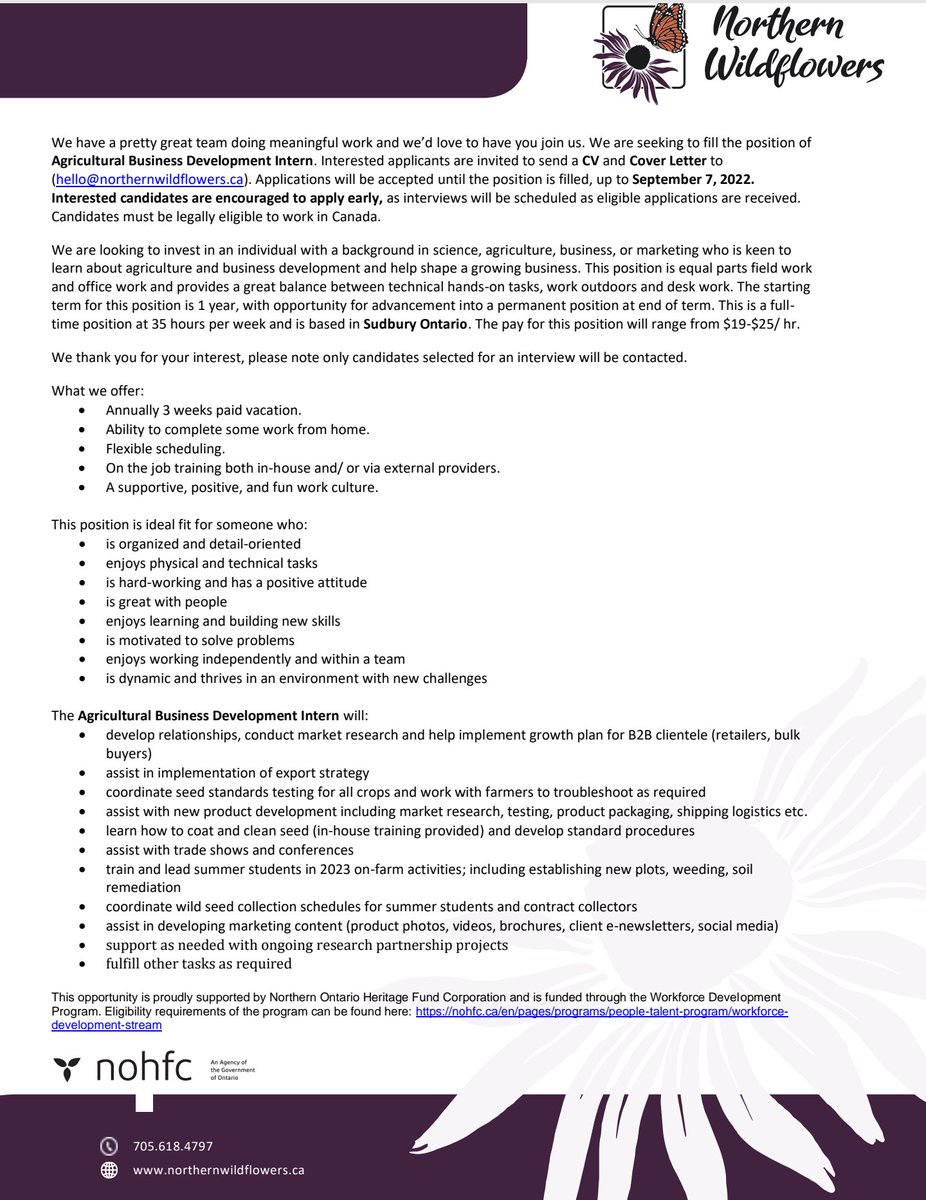 mindyinthedirt's tweet photo. #hiring #agcareers #agjob #jobposting #jobsearch #ontariojobs
Worth checking out! https://t.co/oym4kBhu1S