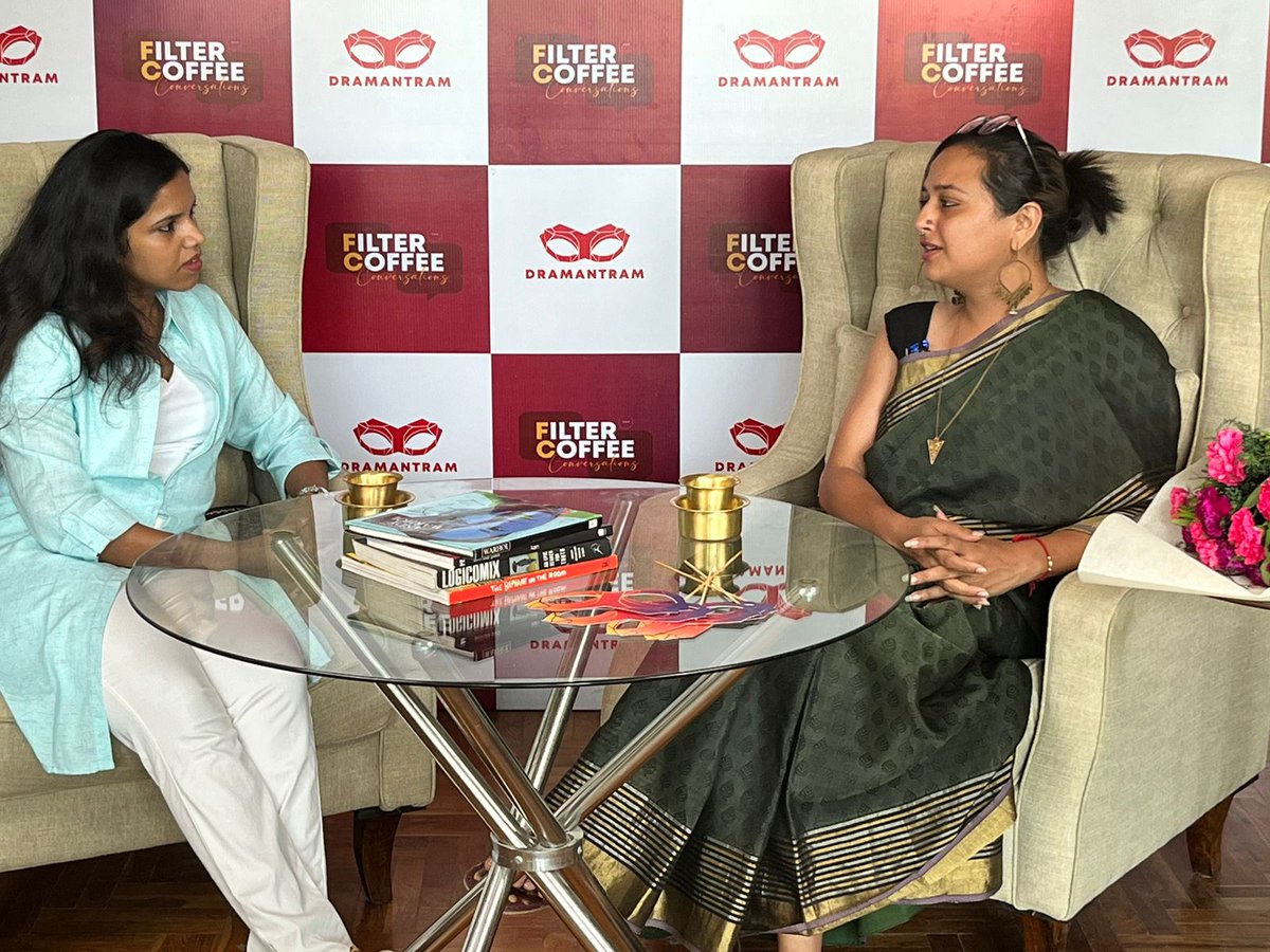 Saumyakul's tweet photo. Meanwhile, I was a part of a super fun FilterCoffeeConversation episode with Team @Dramantram - where we spoke about communications, teaching and marketing, and what unites it all. https://t.co/KnvpzeUAla