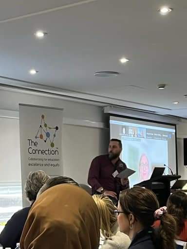 HighIngleburn's tweet photo. Growing powerful partnerships for engagement and purpose. Teachers engaging with PL to collaborate, transform and improve IHS community partnering. #SVA Ms Hamilton and Mr Shephard in the hot seat! #svatlg, #theconnectionsva https://t.co/NtKdkb46uY