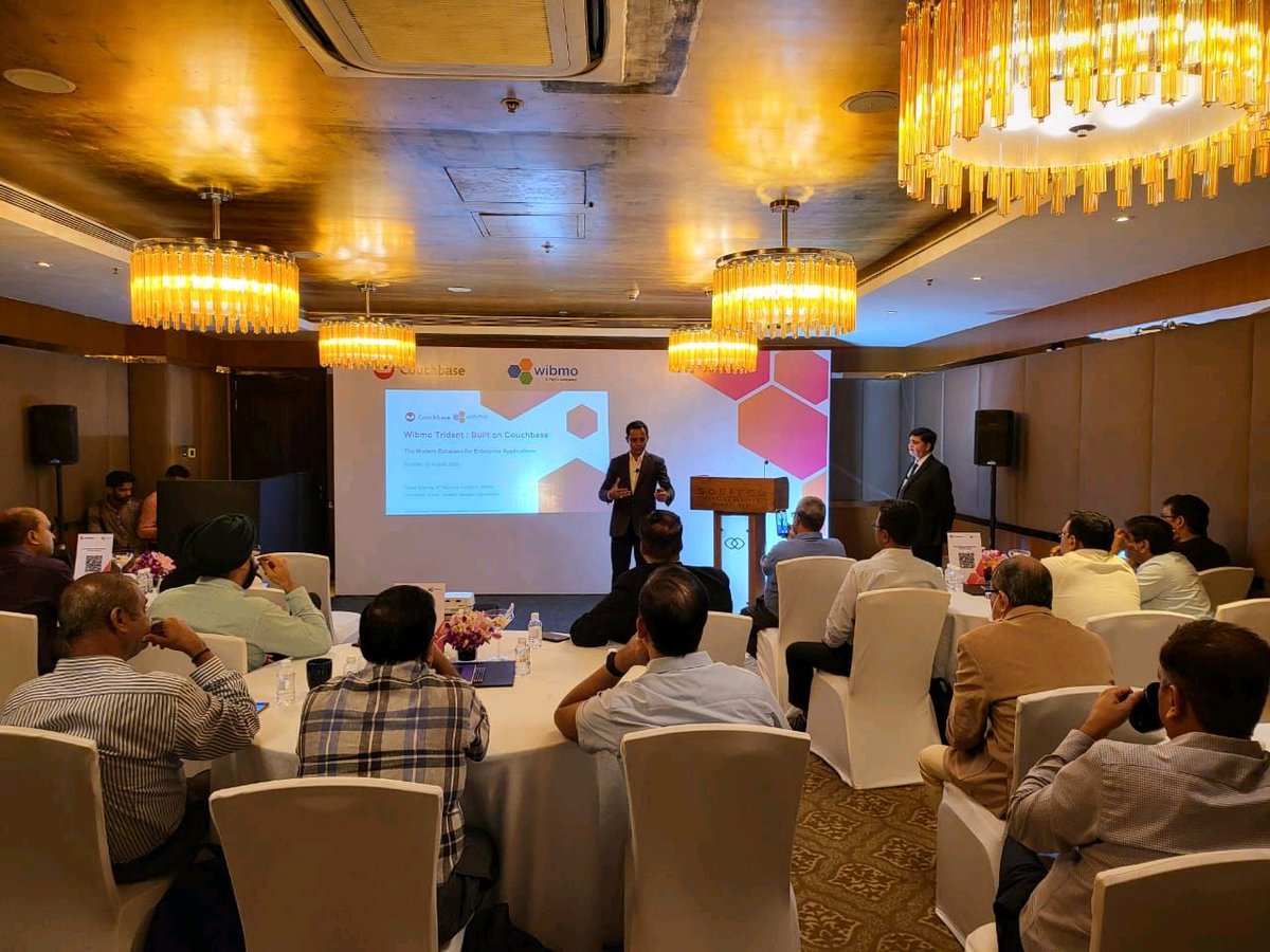 Wibmo_inc's tweet photo. Here are some glimpses of the '@couchbase - Wibmo, a PayU company seminar for financial industries,' at the Sofitel Hotel, Mumbai which was organized on the 9th of August 2022.

#fraudandriskmanagement #event #mumbai https://t.co/bJkUBTdzqy