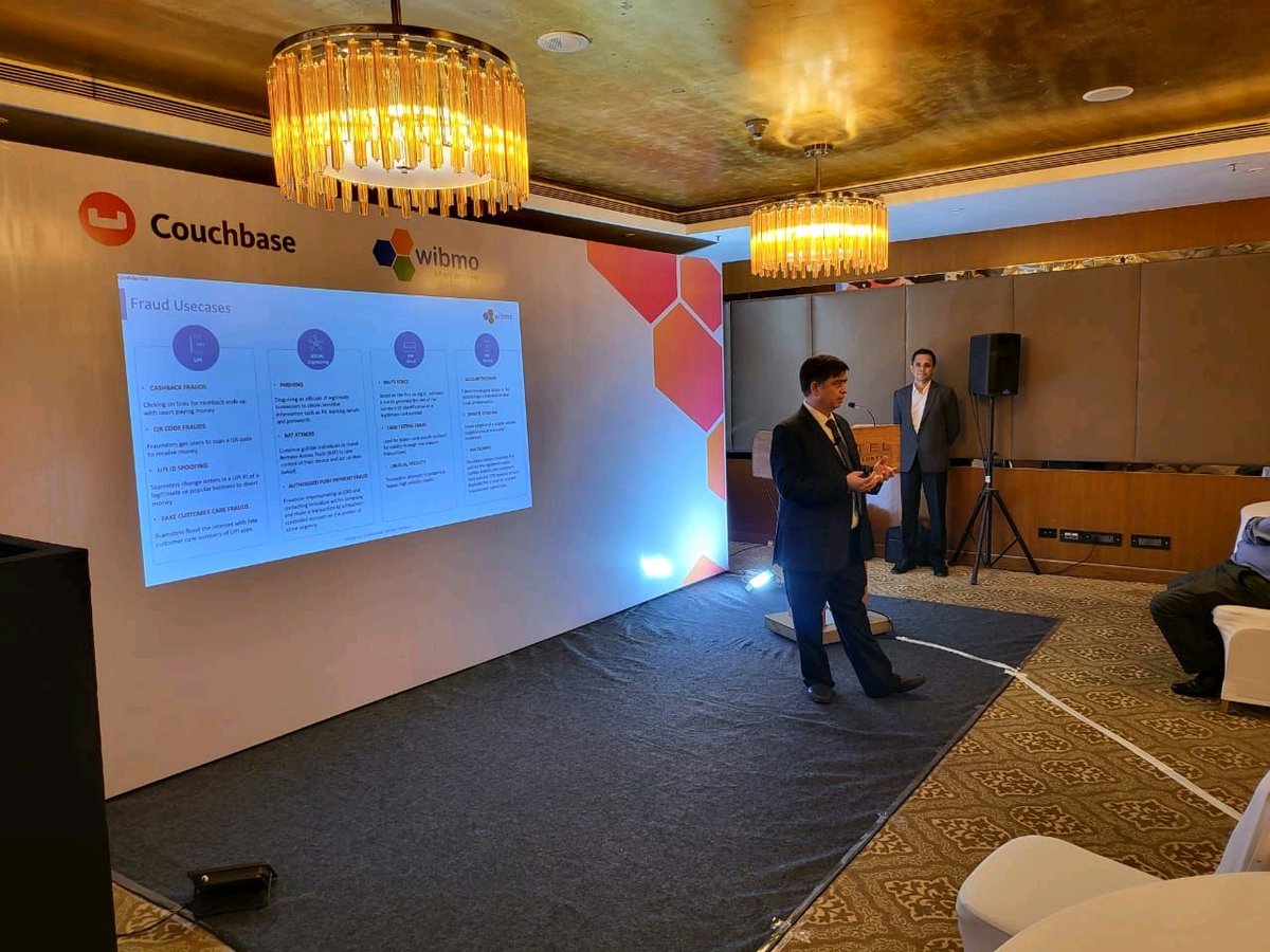 Wibmo_inc's tweet photo. Here are some glimpses of the '@couchbase - Wibmo, a PayU company seminar for financial industries,' at the Sofitel Hotel, Mumbai which was organized on the 9th of August 2022.

#fraudandriskmanagement #event #mumbai https://t.co/bJkUBTdzqy
