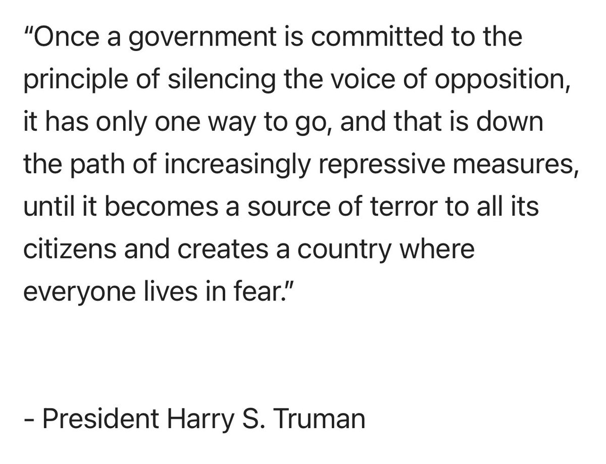 Truman on the Endgame 

#democracy #censorship