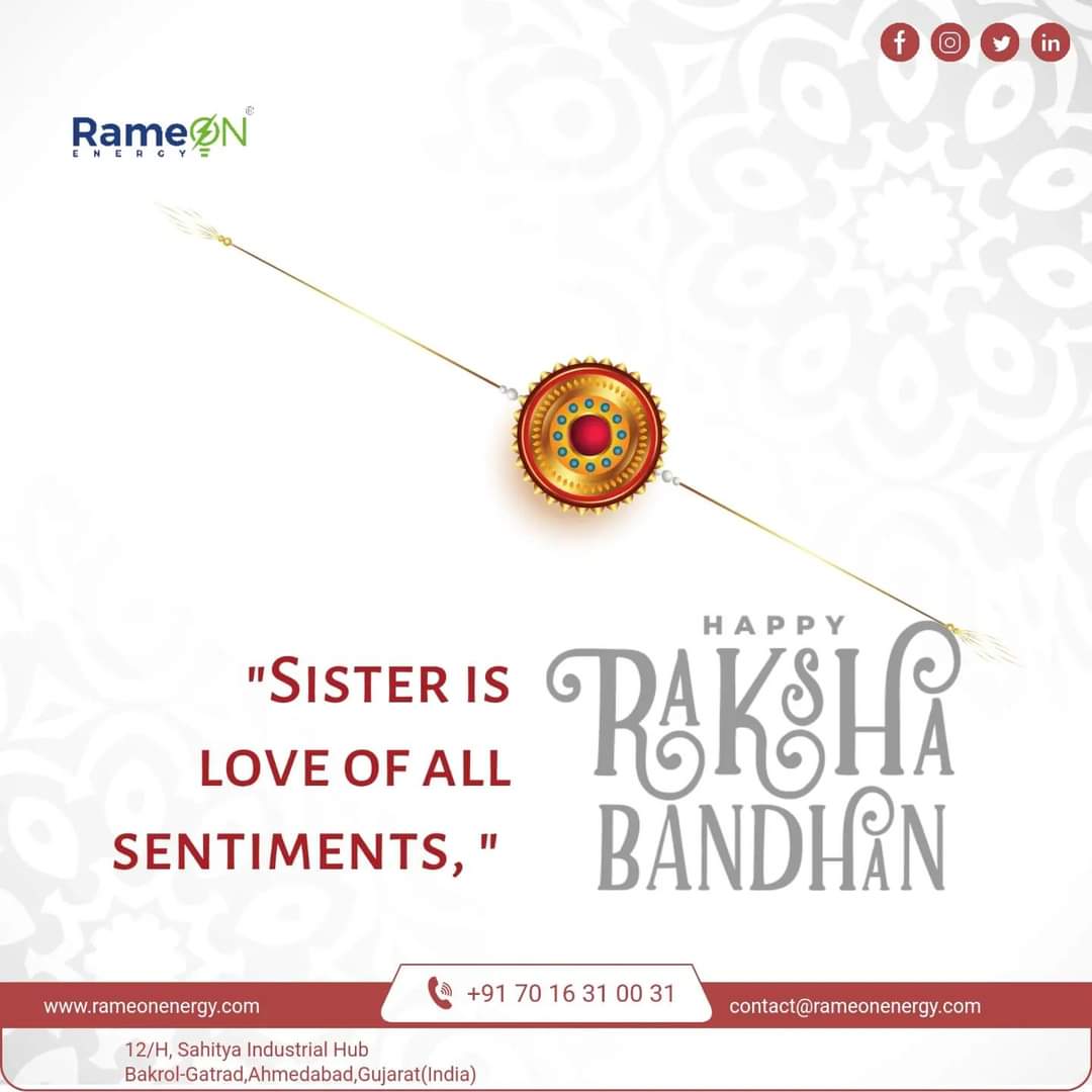 rameonenergy's tweet photo. #Rakhi #RakshaBandhan #rakshabandhan2022 #RakshaBandan #festival #emvironment that matters https://t.co/qLNEF9an2b