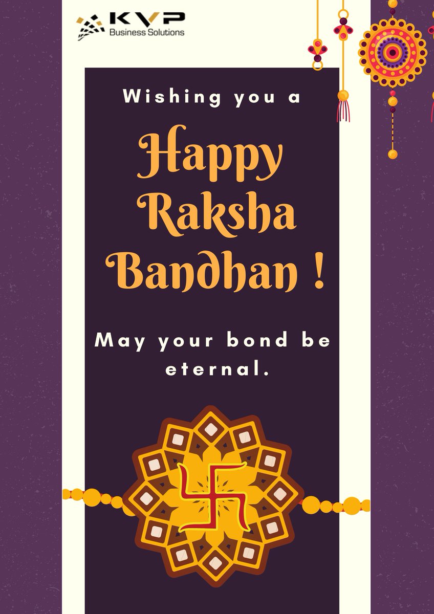 kvpcorp's tweet photo. Happy Raksha Bandhan, may you feel the power of God's protection and blessings from heaven today and always.

#rakshabandhan #rakshabandhan2022 #indianfestival #festivalofloveandsharing https://t.co/xmF4FNmefI