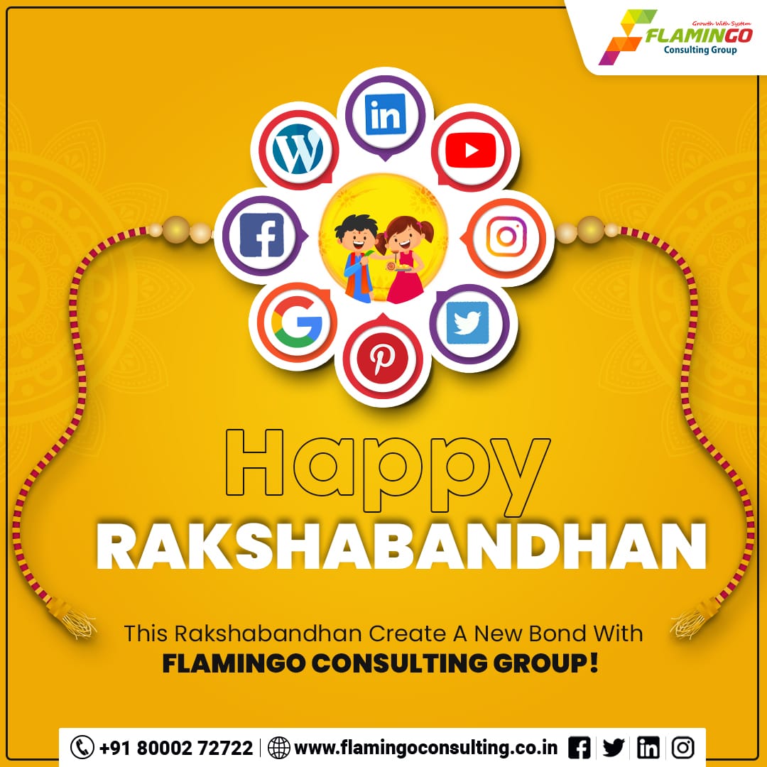 Technoville_'s tweet photo. This Rakshabandhan, allow us to strengthen the Bond of your business with a sacred thread of BRANDING! 

FCG wishes all of you a joyous and loving Rakshabandhan.
.
.

#FlamingoConsultancyGroup #FCG
#Rakshabandhan #Rakhi #Rakshabandhanspecial #Rakhi2022 #brothersisterlove
#FCG https://t.co/77JSZQTvMk
