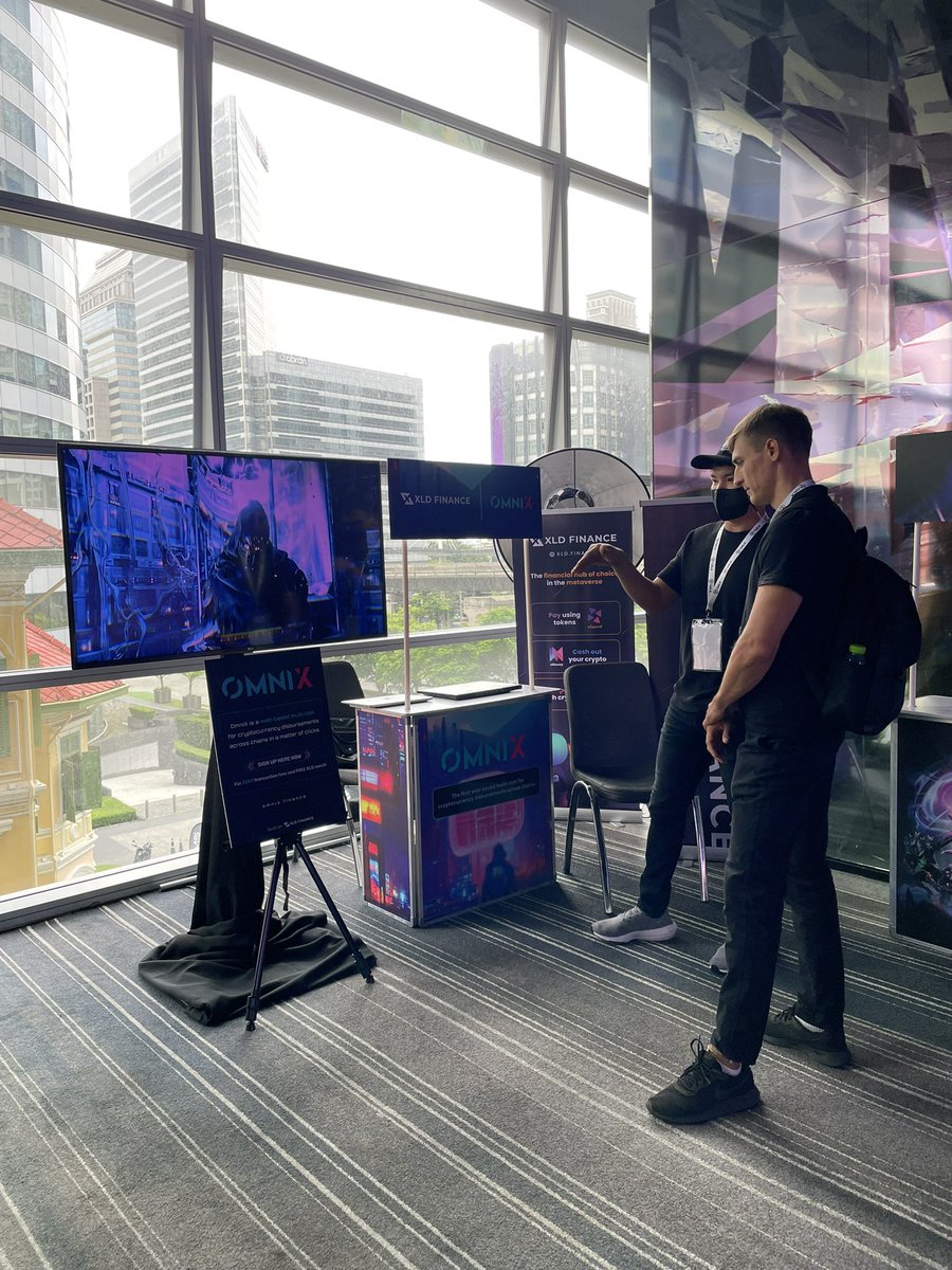 OmniX_finance's tweet photo. @itsleonovo, #XLDFinance QA Senior Engr. talks to Firsov, Liquidifty Partnership Business Devt. Manager, on the advantages of #OmniX and how it can help eliminate the time-consuming process of one-to-one #crypto disbursements. #OmniXforGuilds https://t.co/GRts1DGBaX