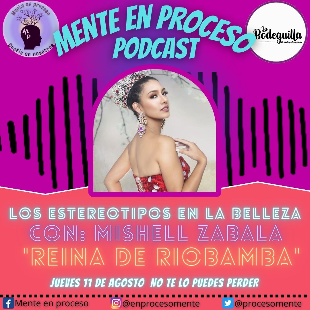 ProcesoMente's tweet photo. Porque ellas también se lo merecen, traemos un nuevo podcast.
Fecha: 11/08/2022
Hora: 19:30
Lugar: La Bodeguilla
Tema: Los estereotipos de la Belleza
Por nuestro canal de YouTube
#reina #riobamba #esteriotipos
https://t.co/RzXU03uo7O https://t.co/5rp5G8fsUu
