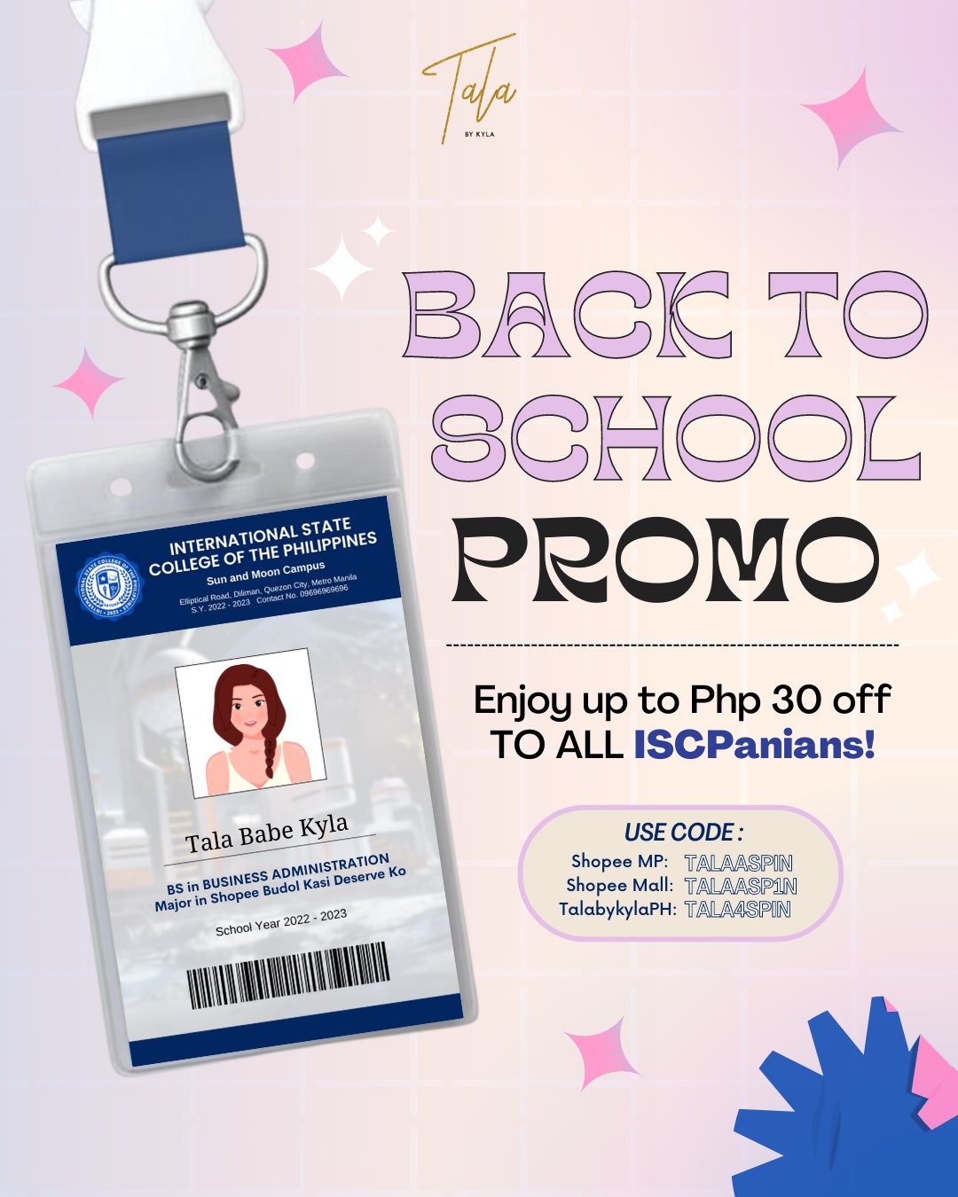 Tala by Kyla on Twitter back to school, ISCPanians! 💙 This is