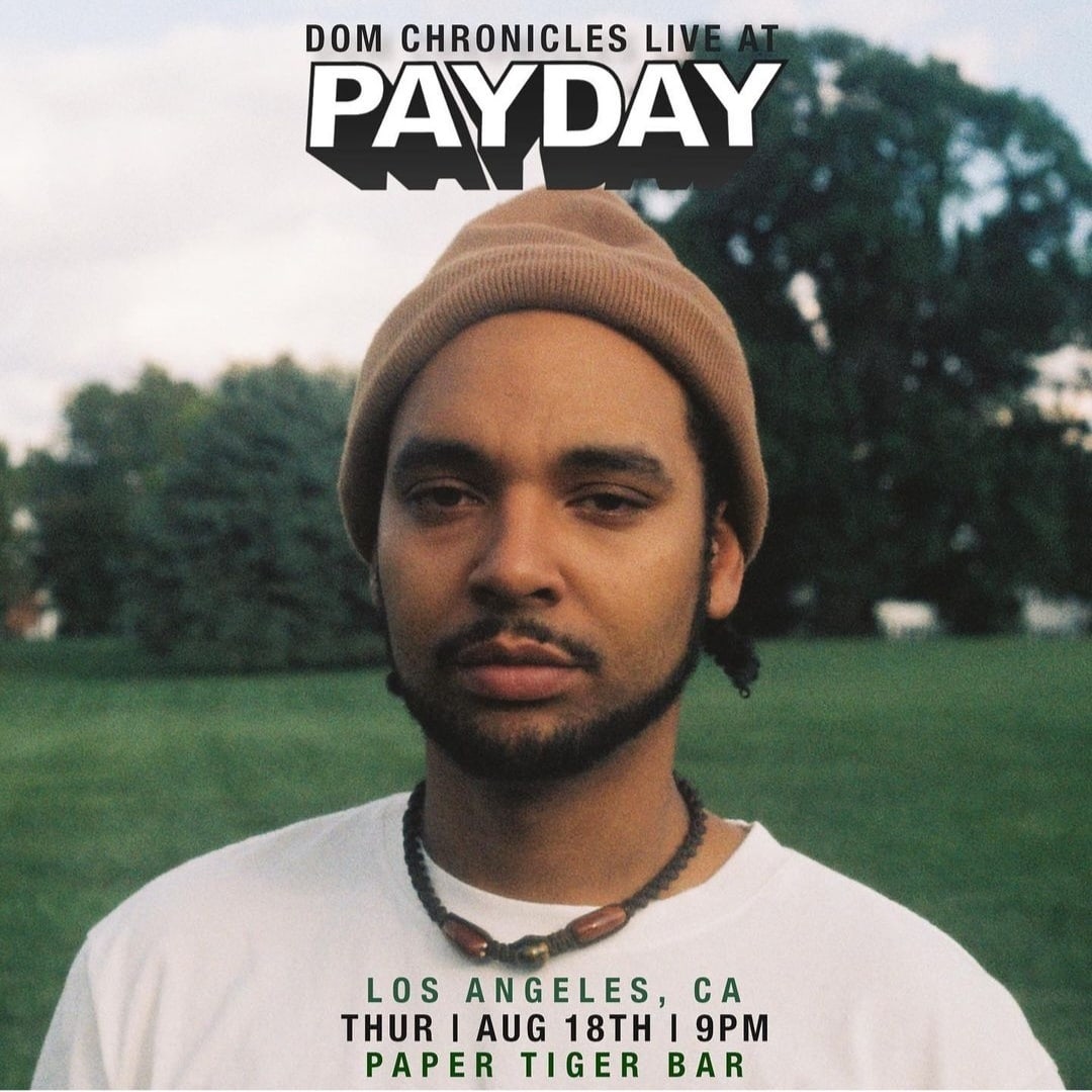 CREATEdigmanpub's tweet photo. 🗓 8.18.22 9p @domchronicles ➡️ @payday_la at Paper Tiger Bar L.A.📍
{STREAM} ▶️🔁 😤😶🌫️ "HOLD IT DOWN Pt. 2" @domchronicles feat. @SirMichaelRocks {produced} by House Party #paydayla #domchronicles
#papertigerbar #hiphop S/O @elprezdela https://t.co/nhvsNSt3d8