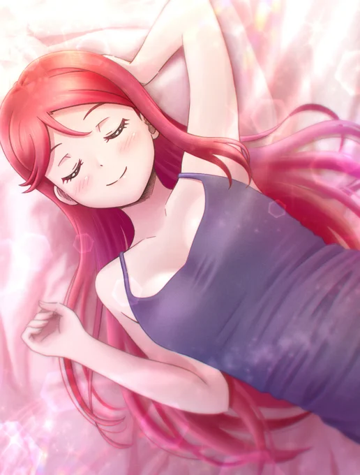 夏だ!Aqoursだ!地元愛まつりだ!!#lovelive #Aqours #桜内梨子 暑い日が続いておりますので涼し気タンクトップ胸チラ梨子ちゃんを描いてみましたよグヘヘ 