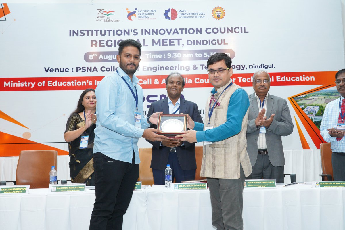 raguraamrsk's tweet image. We feel immensely proud and highly privileged to have hosted the IIC Regional Meet 2022 by Institution&apos;s Innovation Council, Ministry of Education Innovation Cell, AICTE in which 621 participants from 126 institutes of the southern region took part.
@psnacetofficial