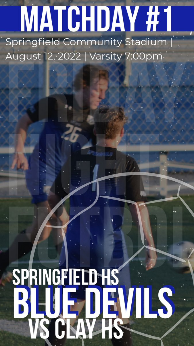 Psst! We play soccer for real on Friday…. Matchday #1 welcomes <a href="/Clay_BoysSoccer/">Clay Boys Soccer</a> to the Stadium for a 7:00pm kickoff #fridaynightfutbol
